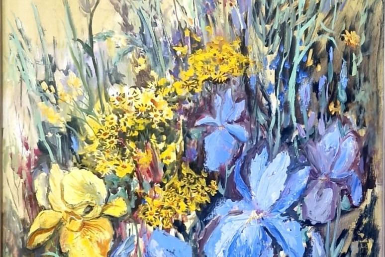 Vasaros akimirka. 2021, drobė, aliejus. 70 x 50.