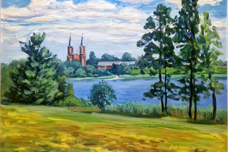Tverečius. 2023, drobė, aliejus, 60x 60.