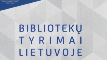 Leidinių „Bibliotekų tyrimai Lietuvoje: mokslinių straipsnių rinkinys“ pristatymas – tiesioginėje...