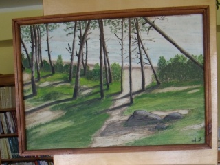 A. Jakubcevič tapybos kūrinių paroda Milkuškų kaimo bibliotekoje